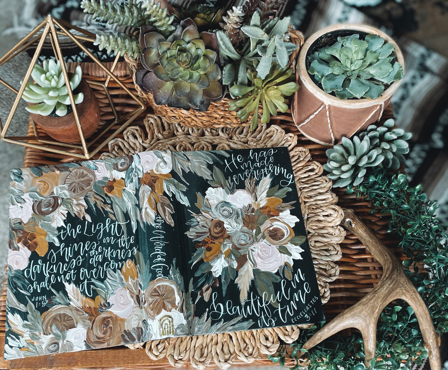 The Maddi Bible | Hand Painted Journaling Bible
