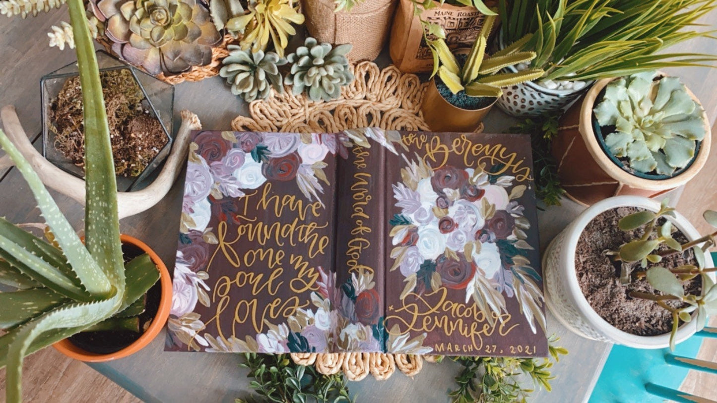 The Maddi Bible | Hand Painted Journaling Bible