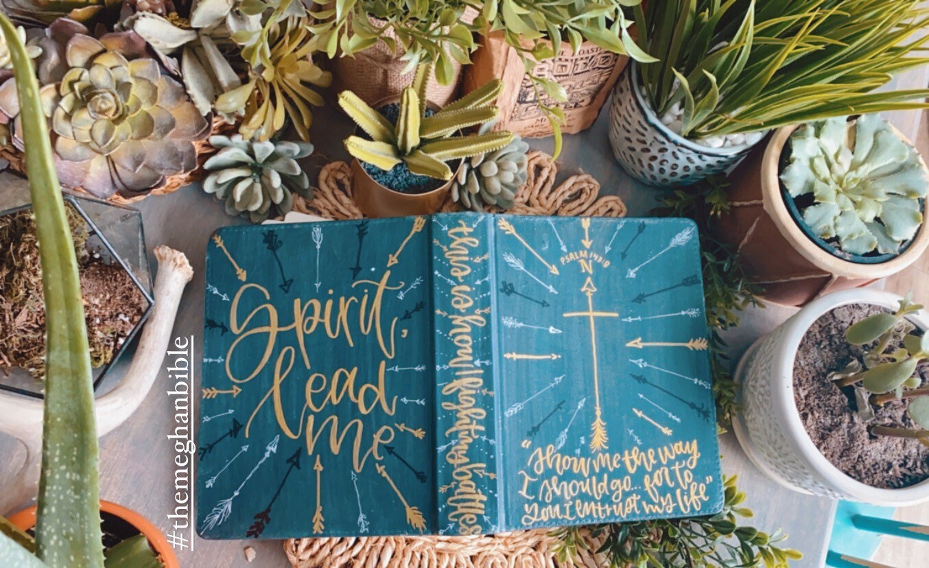 The Megan Bible | Hand Painted Journaling Bible
