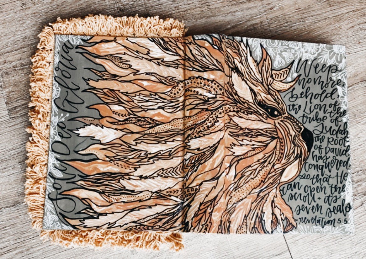 The Ryan Bible | Hand Painted Journaling Bible