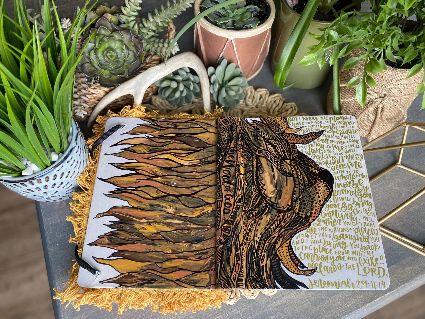 The Ryan Bible | Hand Painted Journaling Bible
