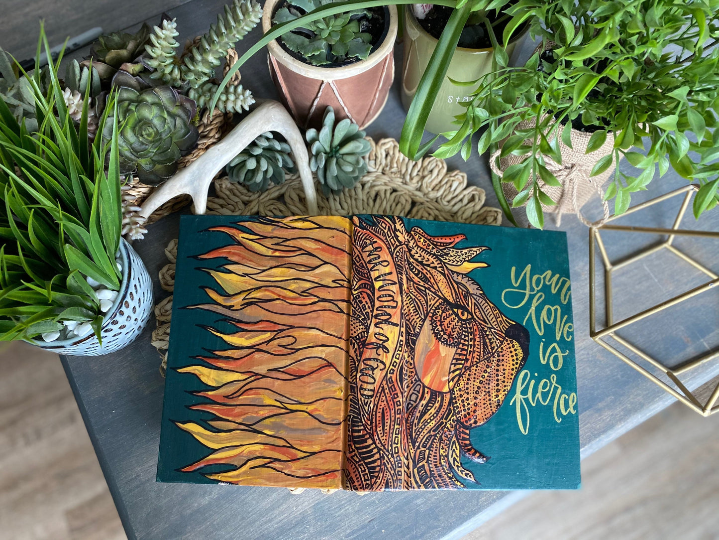 The Ryan Bible | Hand Painted Journaling Bible
