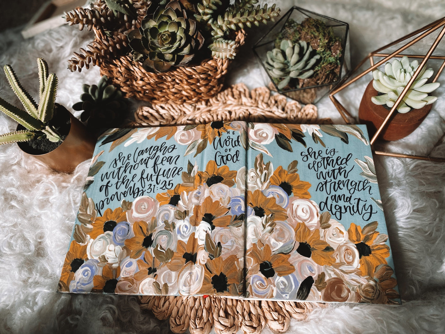 The Marla Bible | Hand Painted Journaling Bible