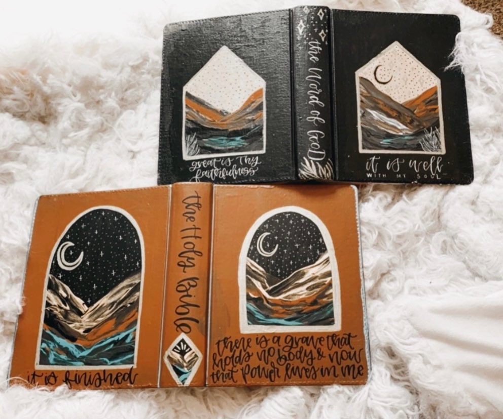 The Myca Bible | Hand Painted Journaling Bible