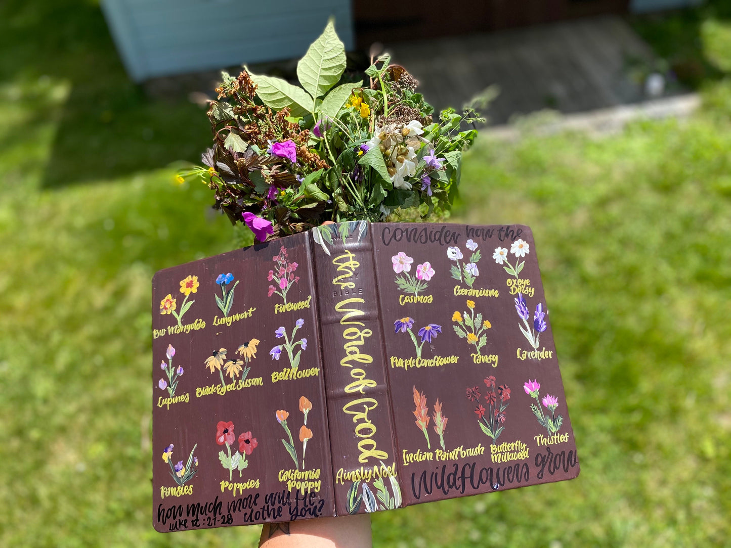 The Peggy Bible | Hand Painted Journaling Bible