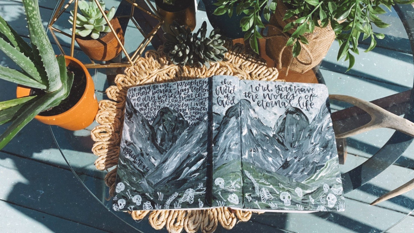 The Travis Bible | Hand Painted Journaling Bible