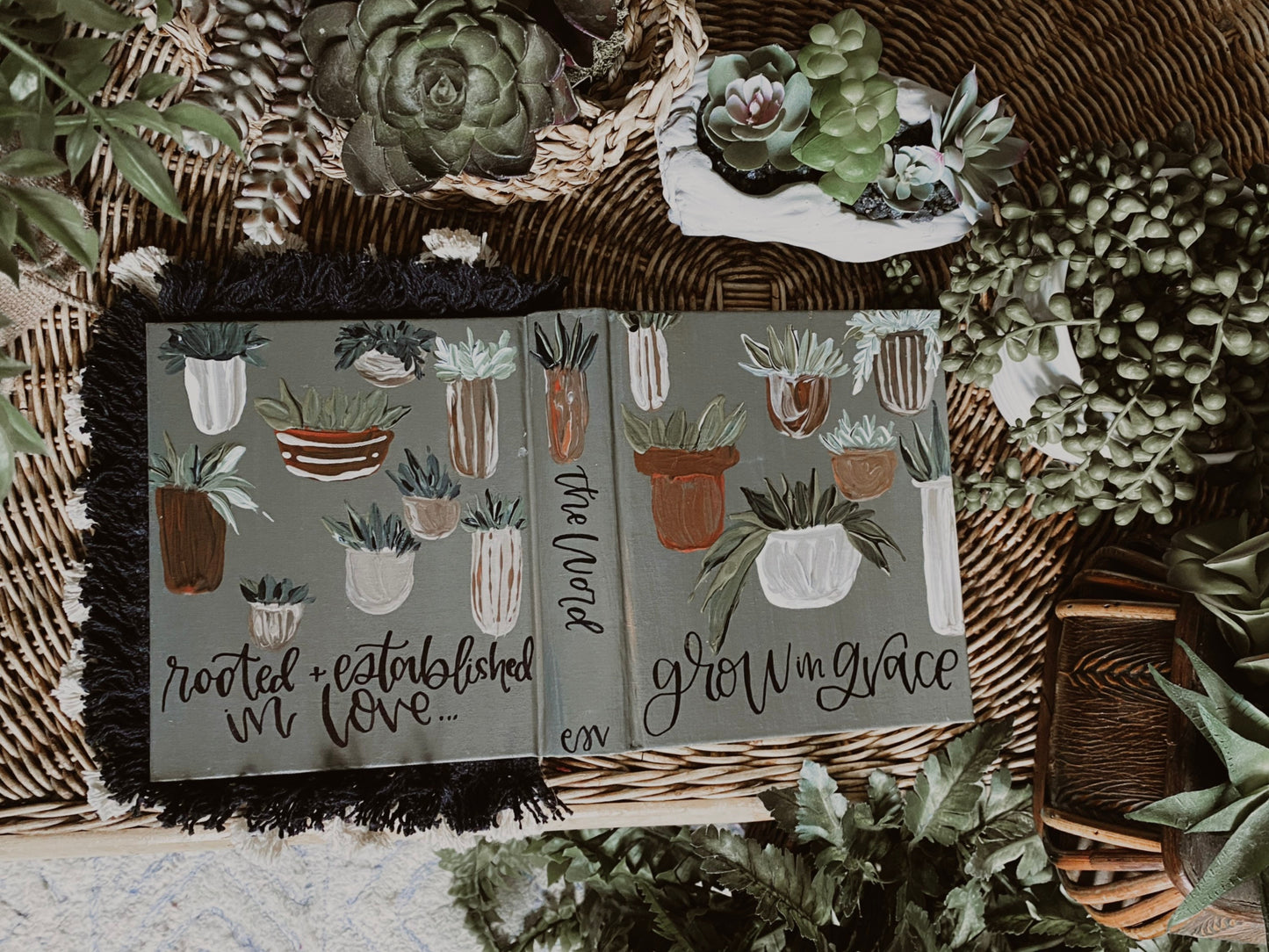 The Lauren Bible | Hand Painted Journaling Bible