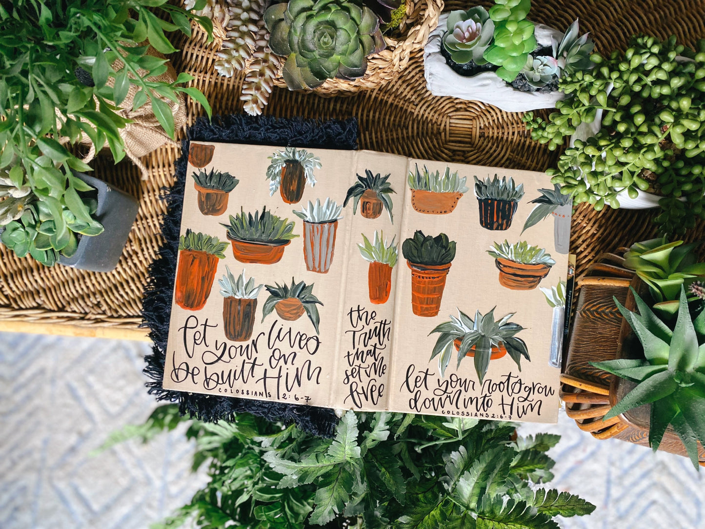The Lauren Bible | Hand Painted Journaling Bible