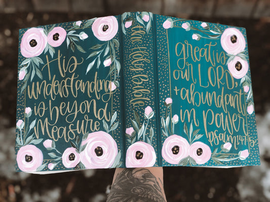 The Morgan Bible // ESV Journaling Bible // Floral, Boxed in, Polka Dot Design // Customizable Bible