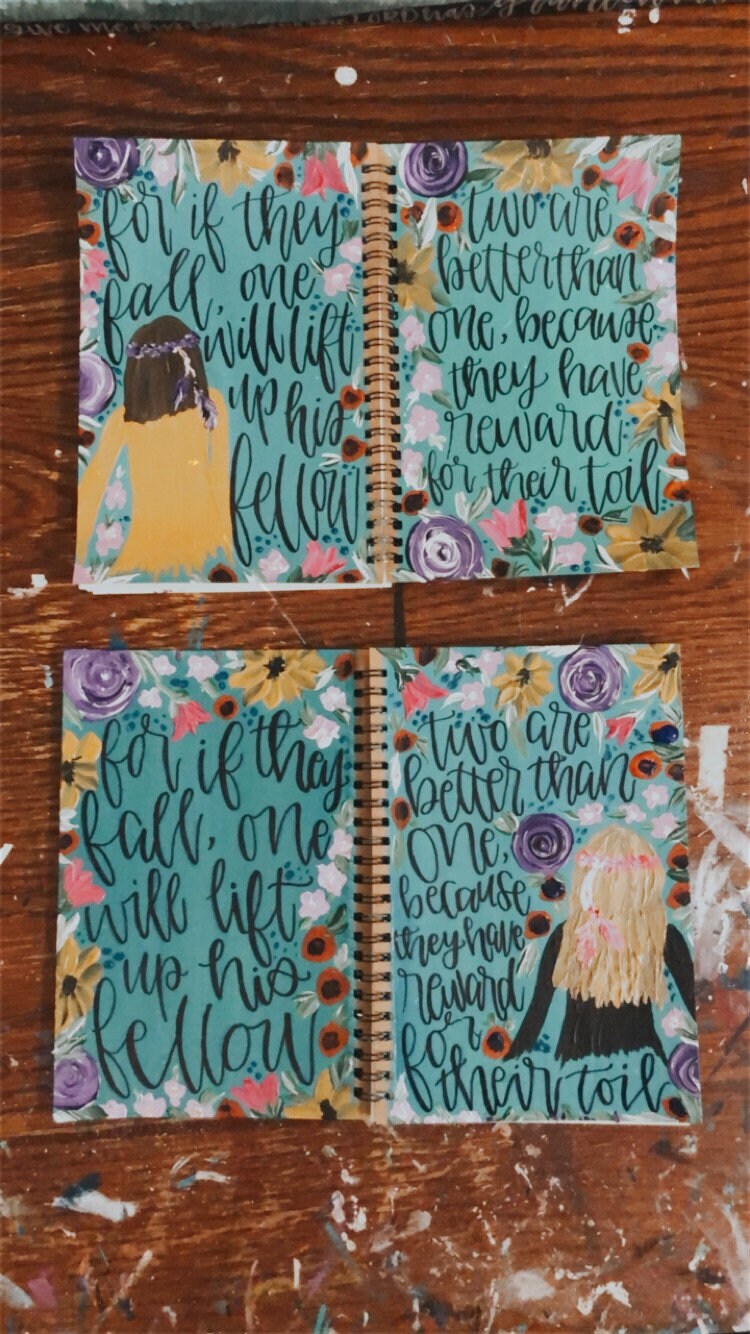 Spiral Bound Journals // Hand Painted & Customizable