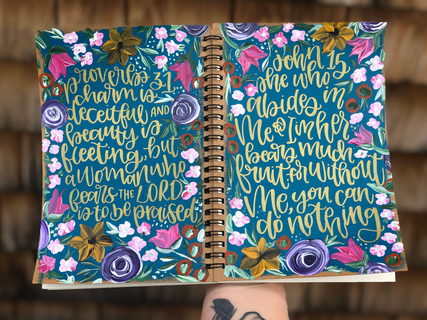 Spiral Bound Journals // Hand Painted & Customizable