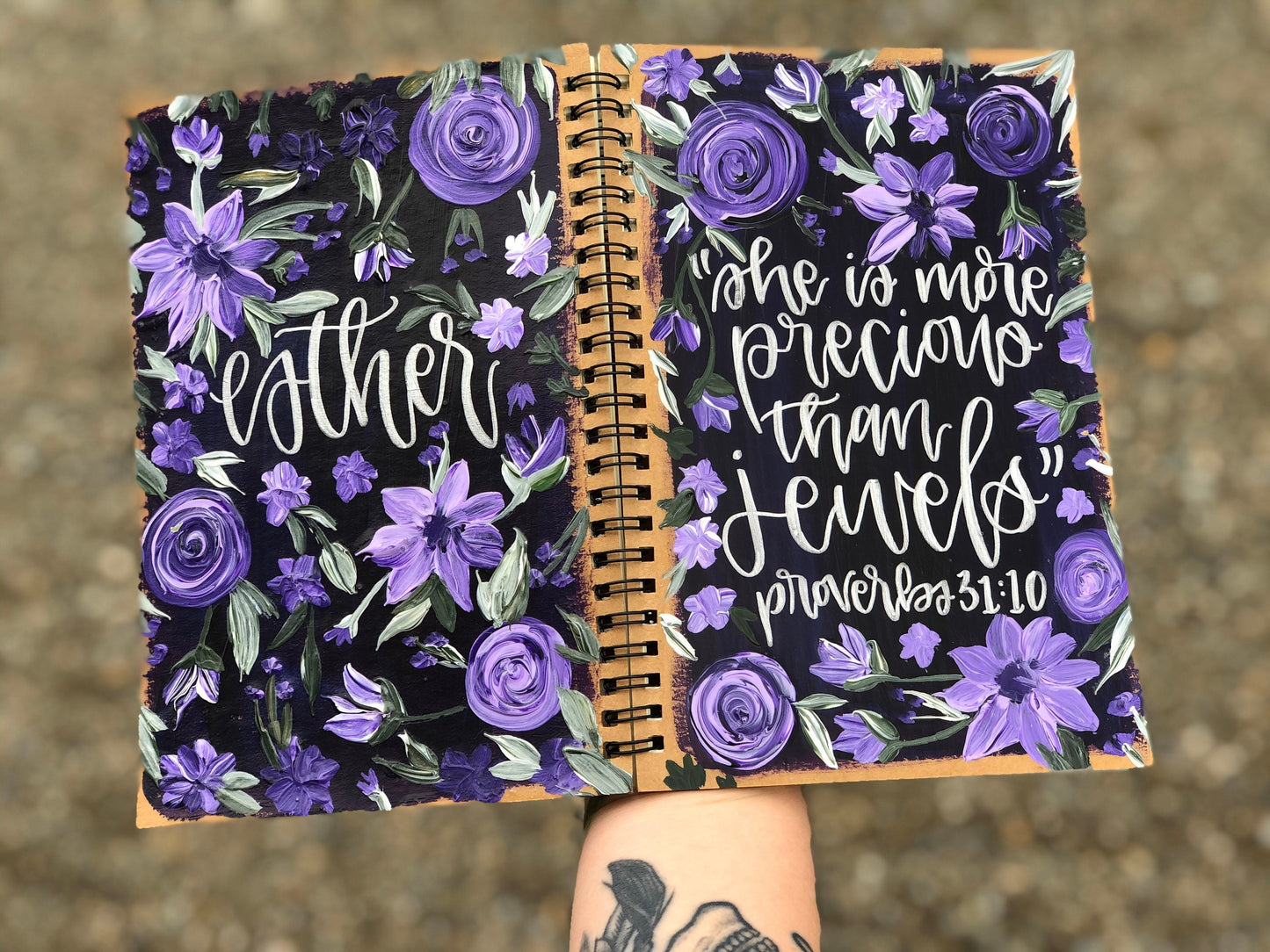 Spiral Bound Journals // Hand Painted & Customizable