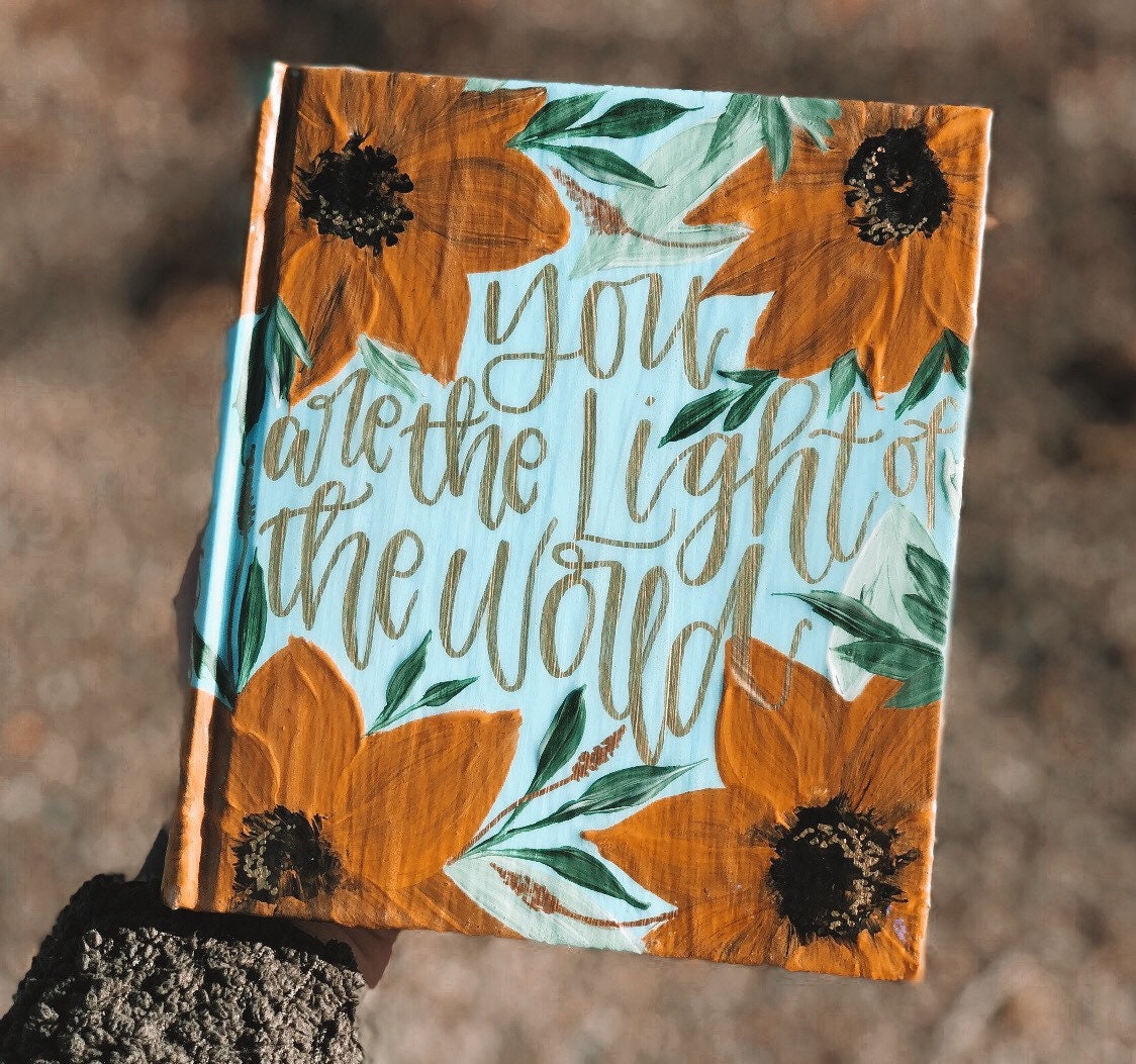 The Stephanie Bible // ESV Journaling Bible // Close-Up Sunflower Theme