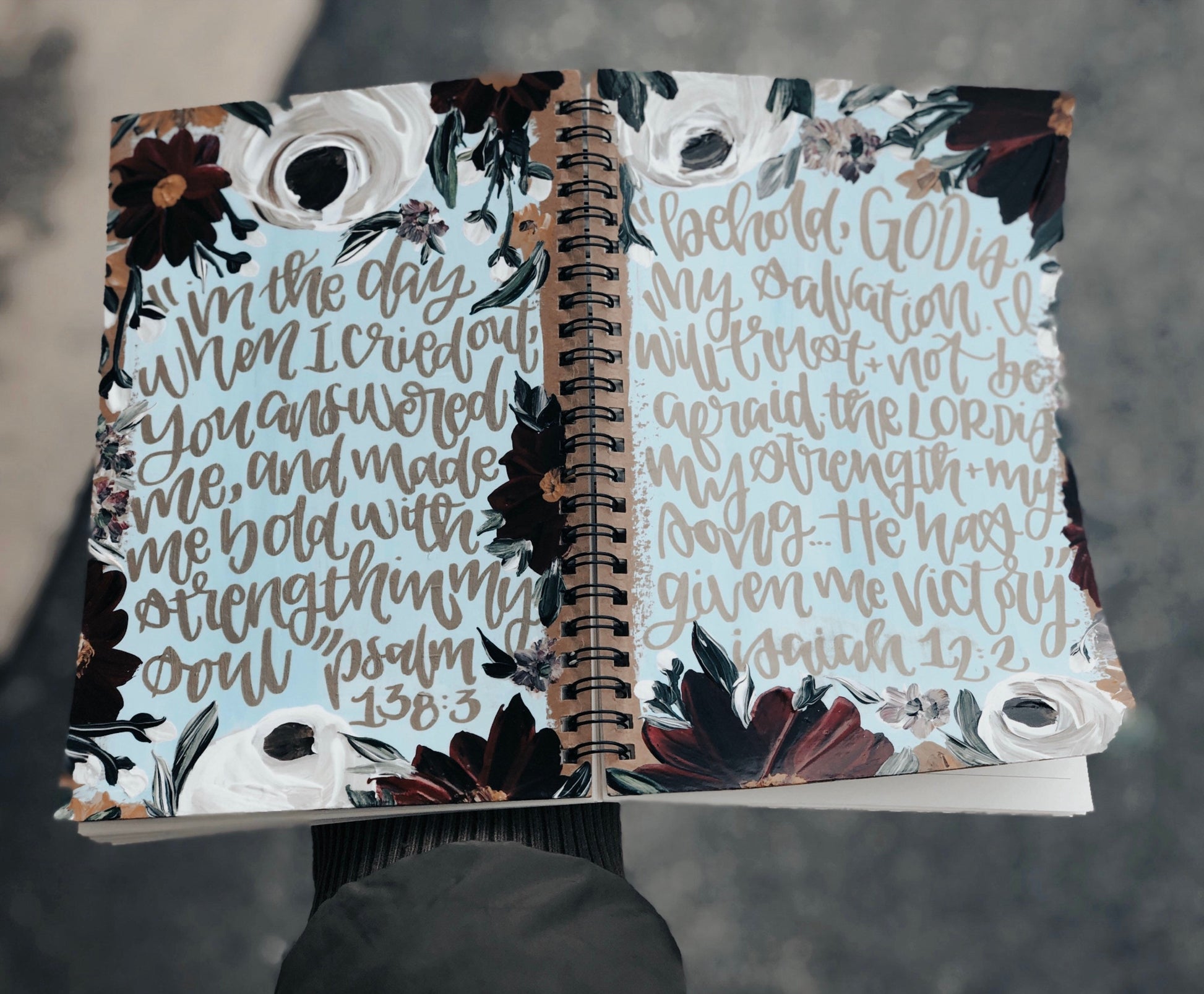Wren Notebook. Notebook. Hand Made. Originally Hand Painted Image