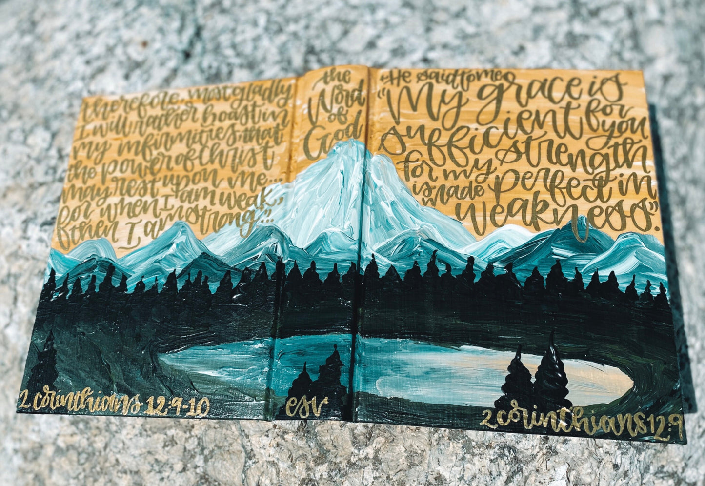 The Paulie Bible | Hand Painted Custom Journaling ESV Bible