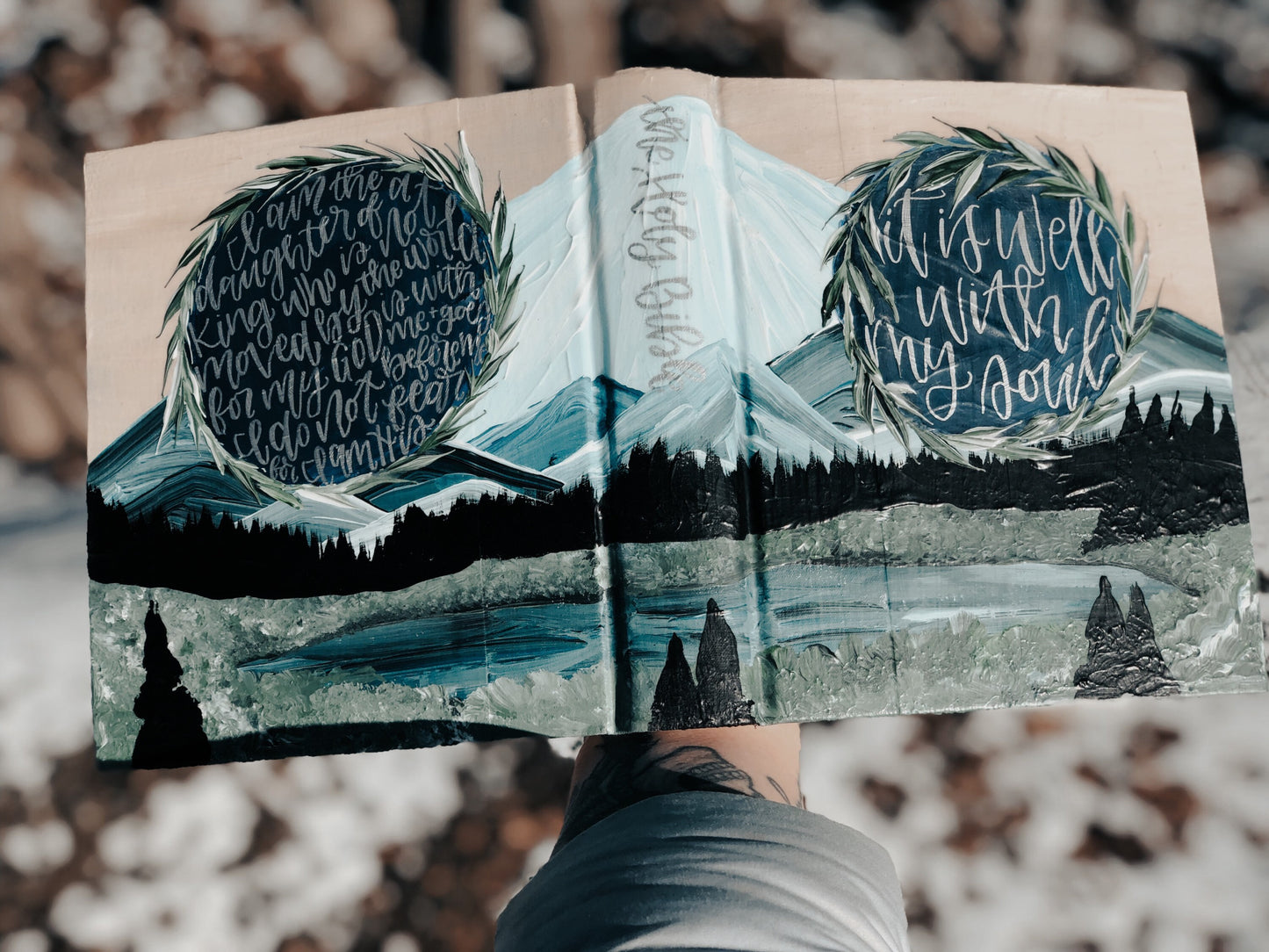 The Paulie Bible | Hand Painted Custom Journaling ESV Bible