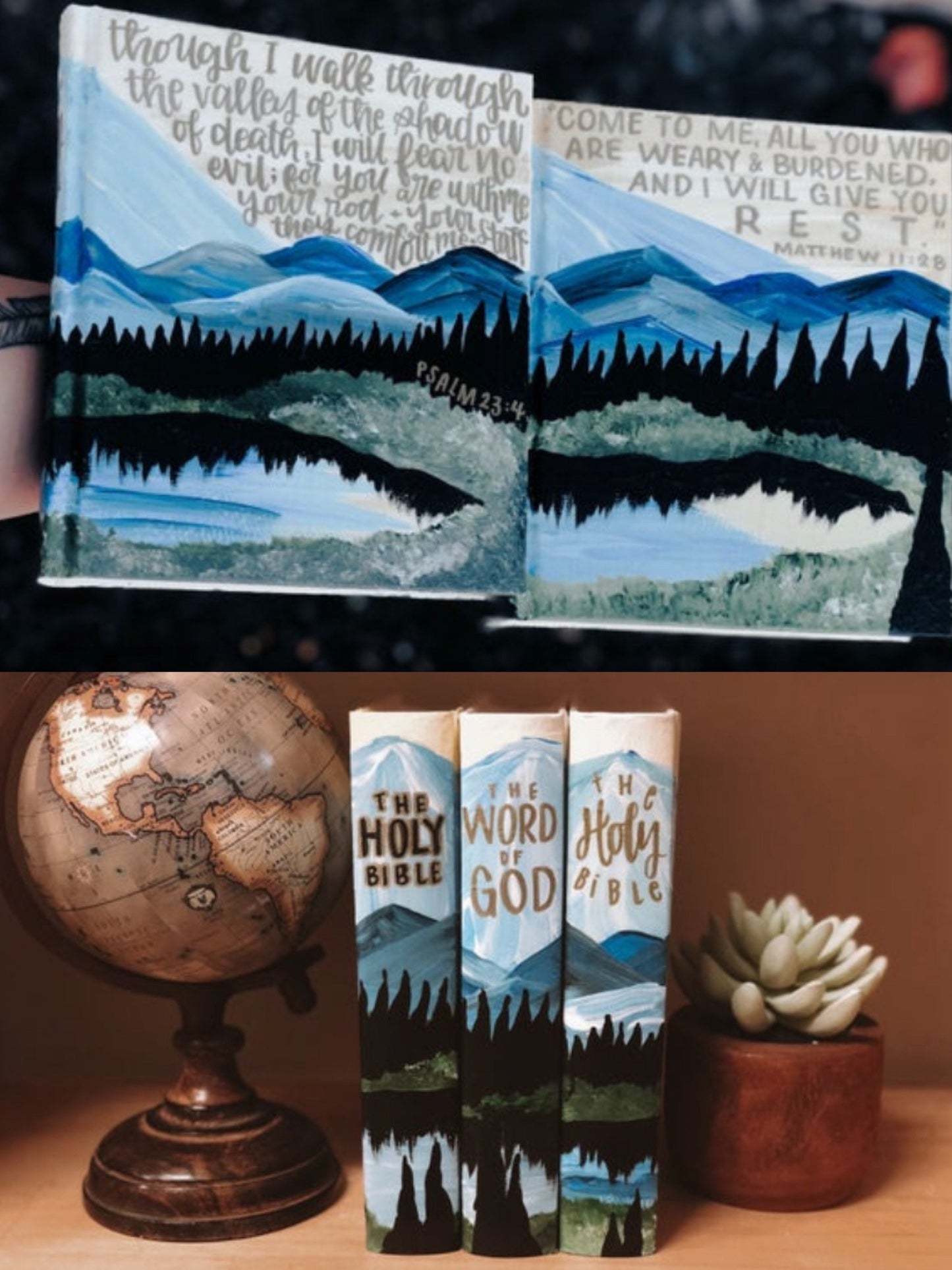 The Paulie Bible | Hand Painted Custom Journaling ESV Bible