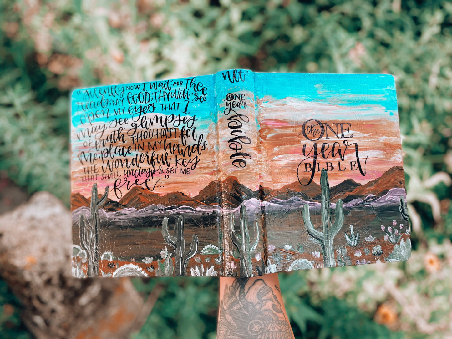 The One Year Bible Expressions NLT | Customizable | Hand Painted