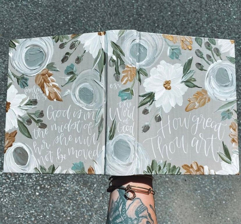 The Danielle Bible | Hand Painted Journaling Bible