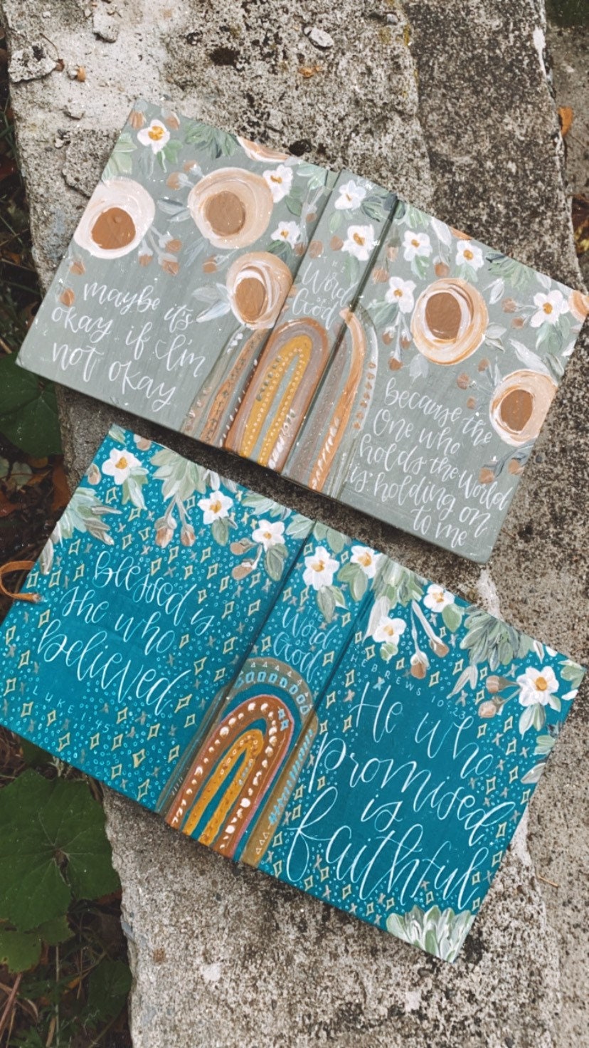 The Brianna Bible | Hand Painted Journaling Bible