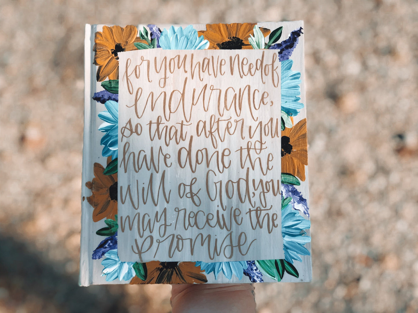 The Sarah Bible // Hand Painted // Landscape // ESV Journaling