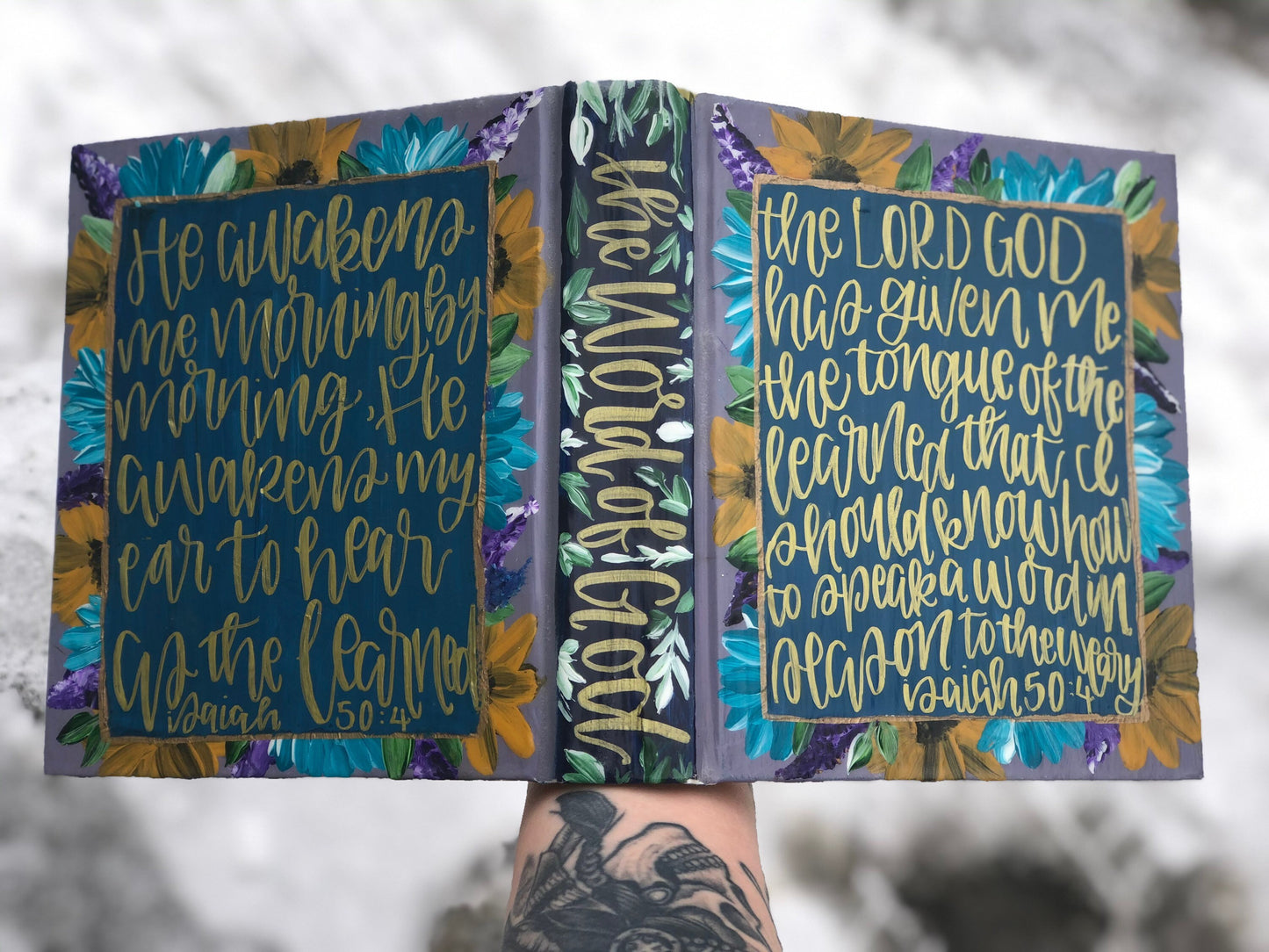 The Sarah Bible // Hand Painted // Landscape // ESV Journaling