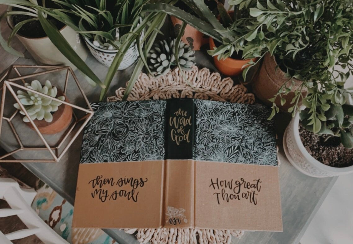 The Tina Bible | ESV Hand Painted Bible | Floral