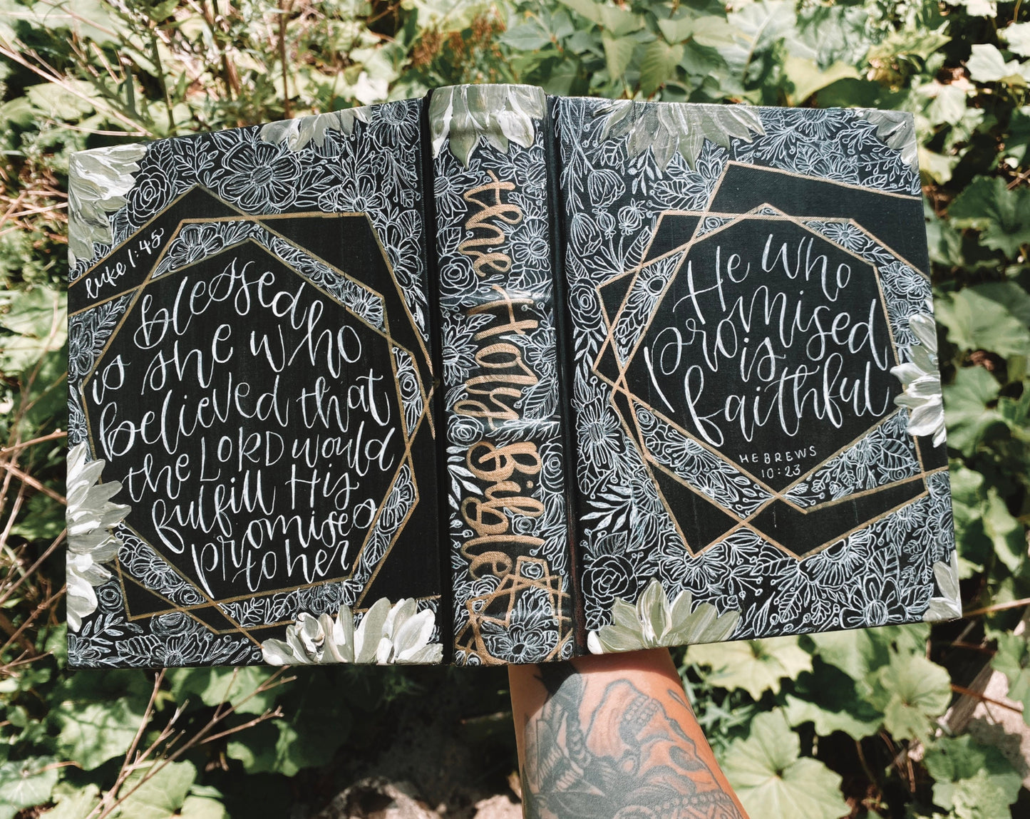 The Tina Bible | ESV Hand Painted Bible | Floral