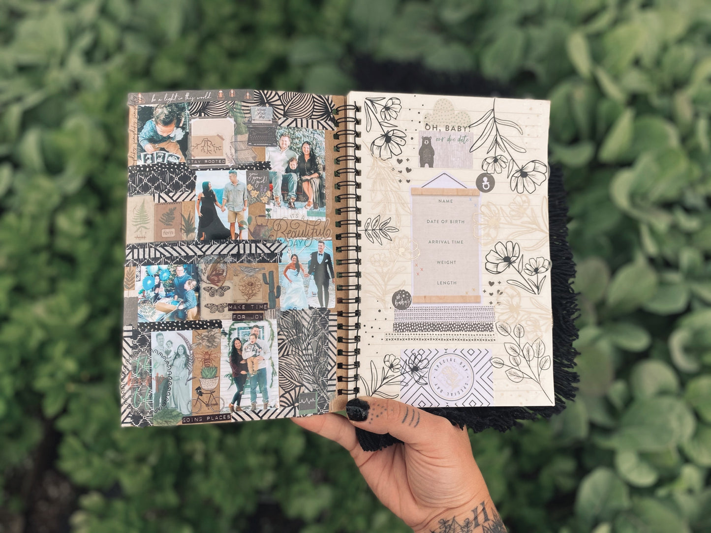 Baby Shower Journal | Hand Painted Journals + Dedication Collage