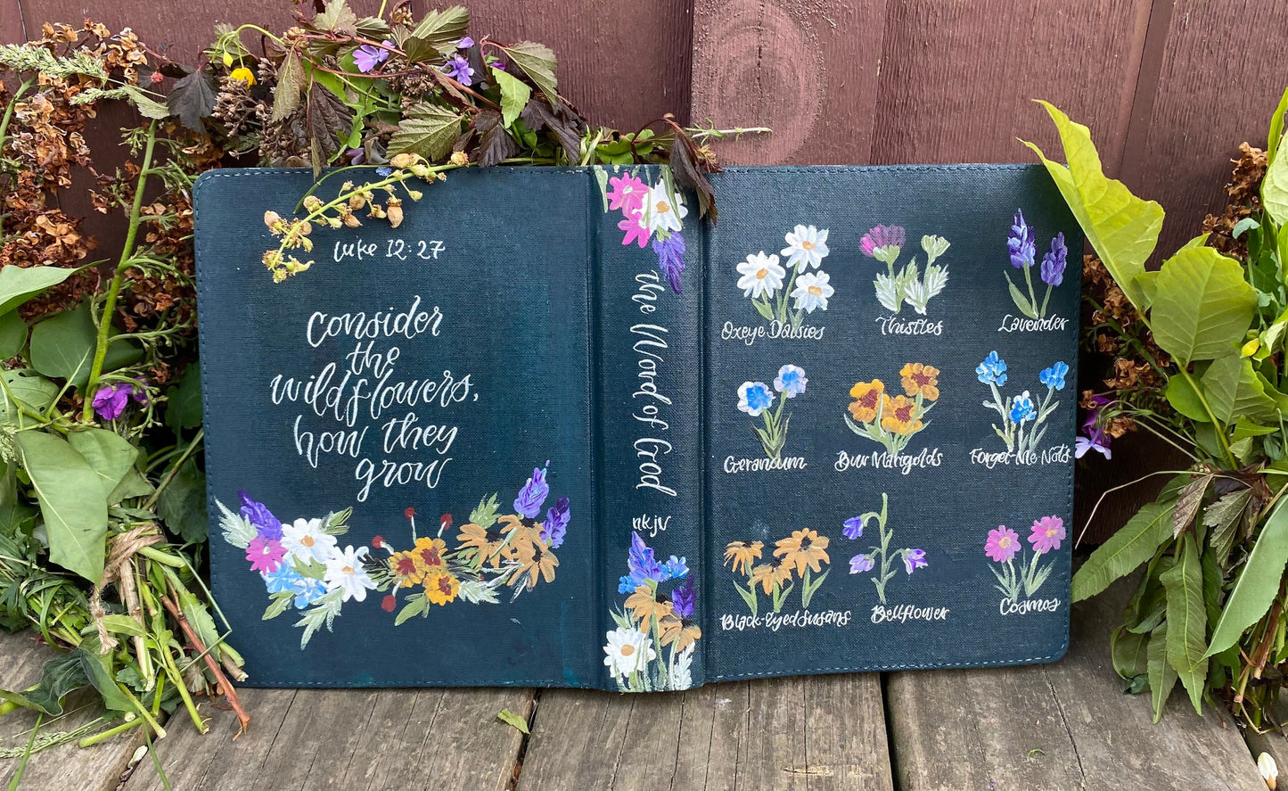 The Peggy Bible | Hand Painted Customizable ESV Journaling Bible