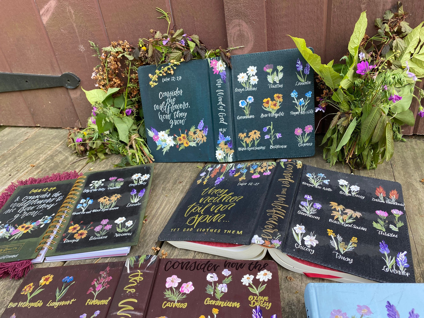 The Peggy Bible | Hand Painted Customizable ESV Journaling Bible