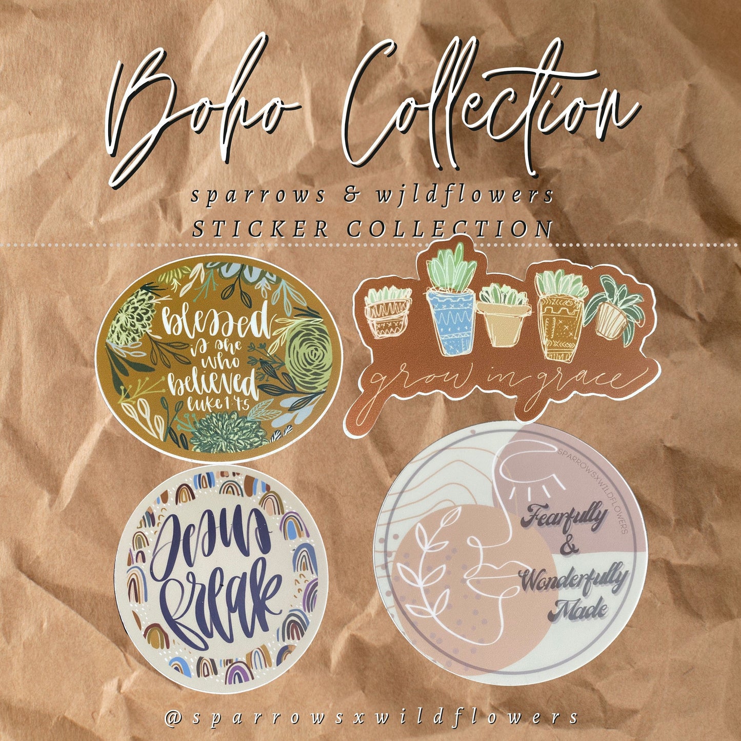 Boho Sticker Collection