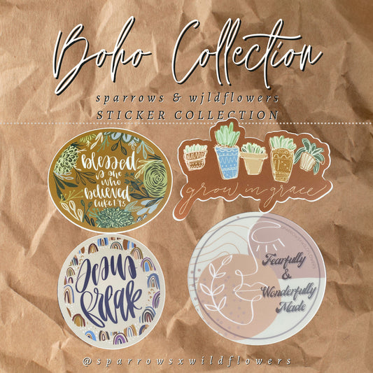 Boho Sticker Collection