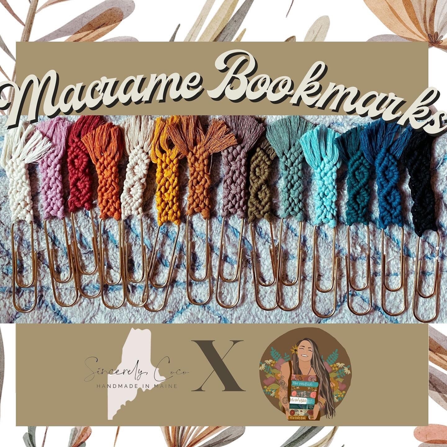 Macrame Bookmarks Handmade by Sincerely Coco