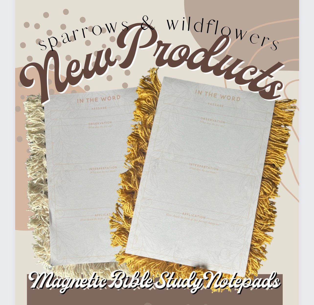 Magnetic Bible Study Notepads